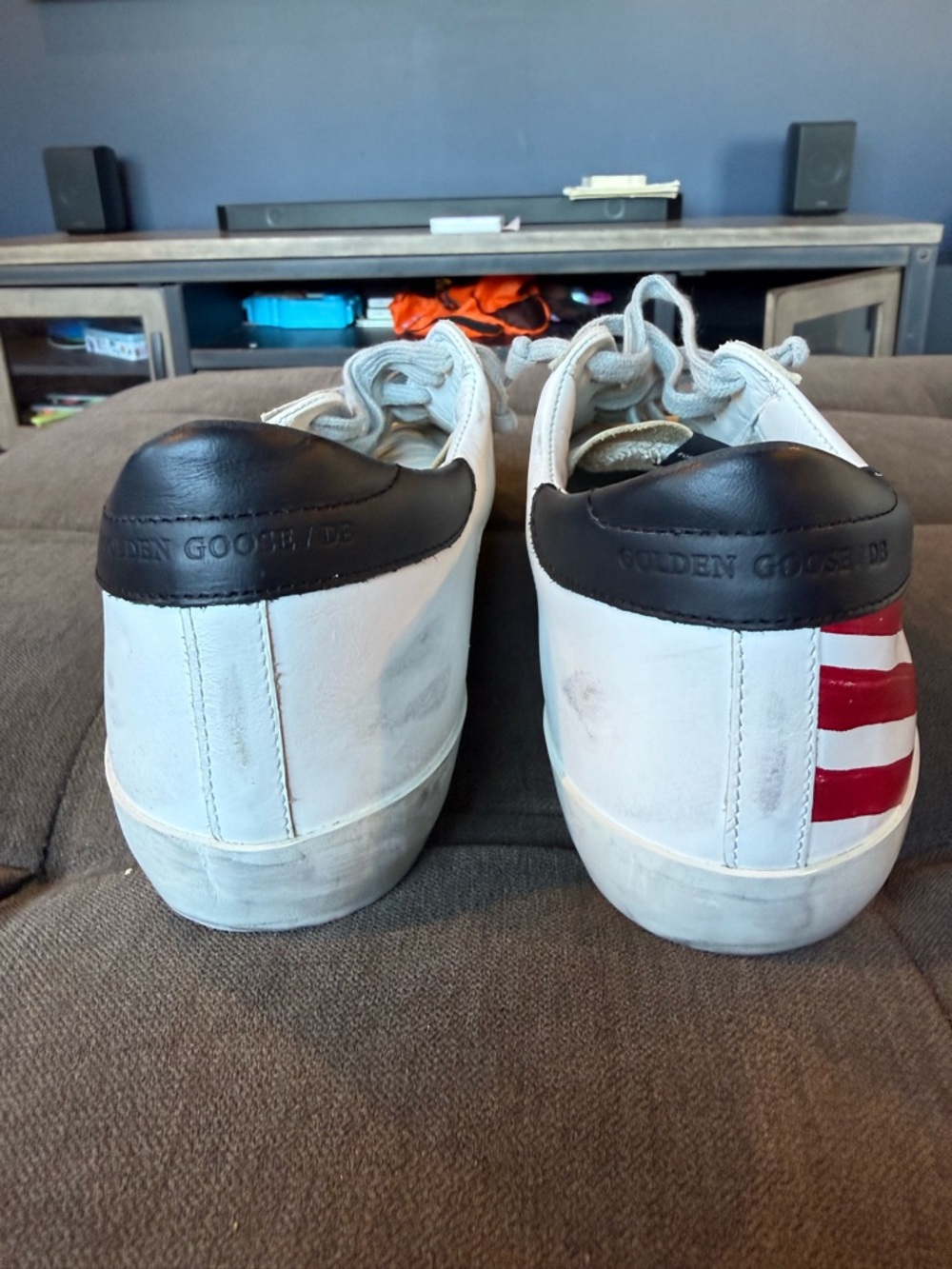 Golden Goose Superstar Sneakers 44 – White/Red Star – Made in Italy - Picture 4 of 7